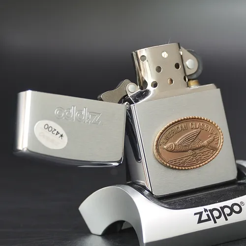 ZIPPO XƯA 2000 - HÀNG XƯA 2000s_ CHỦ ĐỀ FISH STAMP