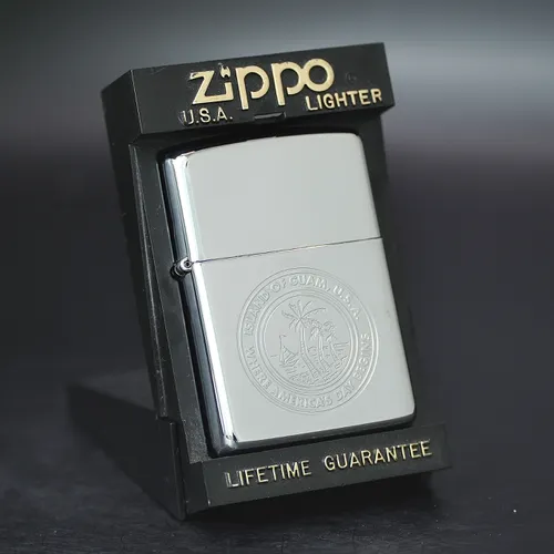ZIPPO XƯA 1997 - HÀNG XƯA THẬP NIÊN 90s _ CHỦ ĐỀ GUAM ISLAND STAMP