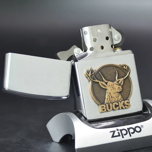 ZIPPO XƯA 1991 - HÀNG XƯA THẬP NIÊN 90s _ CHỦ ĐỀ RAISED BUCKS LOGO