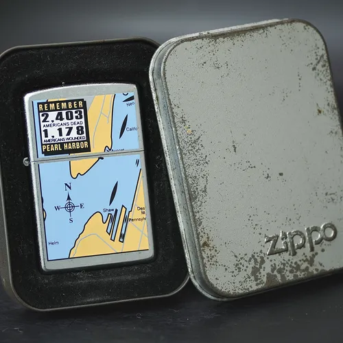 ZIPPO XƯA 2001 - HÀNG XƯA 2000s _ CHỦ ĐỀ RESPECT FOR SOLDIERS PEARL HARBOR