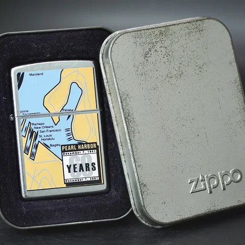 ZIPPO XƯA 2001 - HÀNG XƯA 2000s _ CHỦ ĐỀ 60 YEARS SINCE PEARL HARBOR WAR