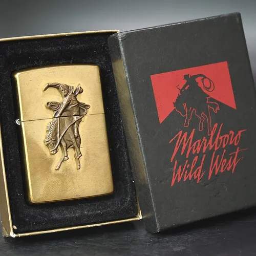 ZIPPO XƯA 1992 - HÀNG XƯA THẬP NIÊN 90s _ CHỦ ĐỀ MALBORO WILD WEST