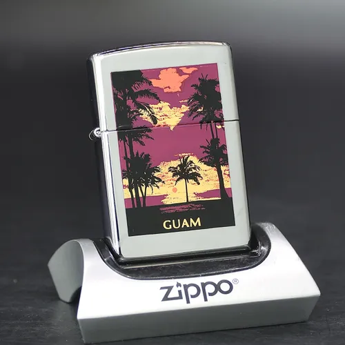 ZIPPO XƯA 2000 - HÀNG XƯA 2000s _ CHỦ ĐỀ GUAM ISLAND SUNSET