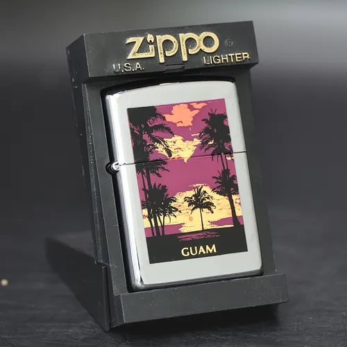 ZIPPO XƯA 2000 - HÀNG XƯA 2000s _ CHỦ ĐỀ GUAM ISLAND SUNSET