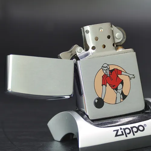 ZIPPO XƯA 1993 - HÀNG XƯA THẬP NIÊN 90s _ CHỦ ĐỀ BOWLING PLAYER