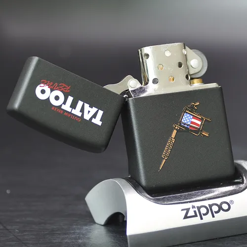 ZIPPO XƯA 1998 - HÀNG XƯA THẬP NIÊN 90s _ CHỦ ĐỀ OUTLAW BIKER TATTOO REVUE