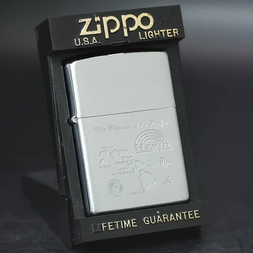 ZIPPO XƯA 2000 - HÀNG XƯA 2000s_ CHỦ ĐỀ HAWAII MAP
