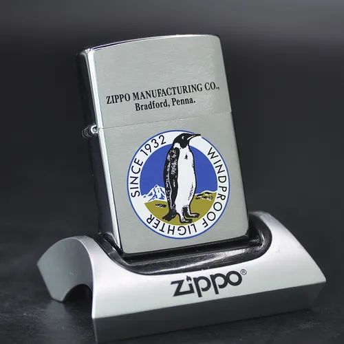ZIPPO XƯA 1999 - HÀNG XƯA THẬP NIÊN 90s _ CHỦ ĐỀ PENGUIN LOGO