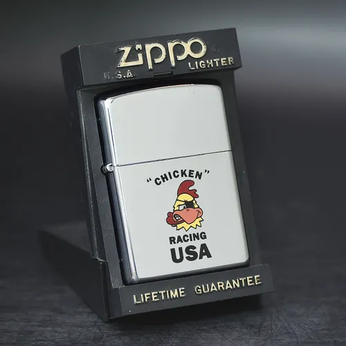 ZIPPO XƯA 1996 - HÀNG XƯA THẬP NIÊN 90s _ CHỦ ĐỀ CHICKEN RACING USA