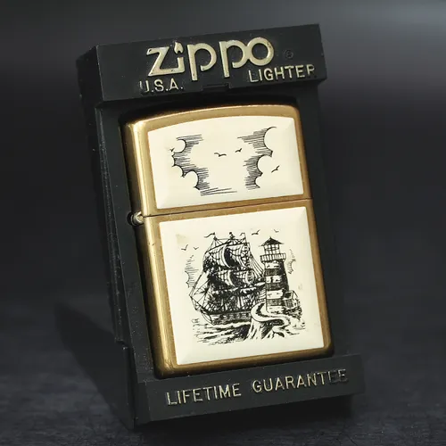 ZIPPO XƯA 1996 - HÀNG XƯA THẬP NIÊN 90s _ CHỦ ĐỀ SHIP AND LIGHTHOUSE