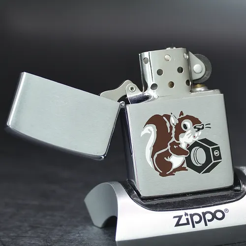 ZIPPO XƯA 1982 - HÀNG XƯA THẬP NIÊN 80s _ CHỦ ĐỀ MECHANIC SQUIRREL