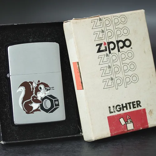 ZIPPO XƯA 1982 - HÀNG XƯA THẬP NIÊN 80s _ CHỦ ĐỀ MECHANIC SQUIRREL