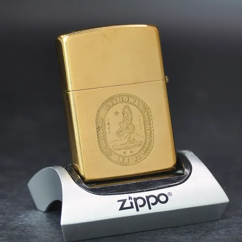 ZIPPO XƯA 1989 - HÀNG XƯA THẬP NIÊN 80s _ CHỦ ĐỀ TÀU CHIẾN U.S.S I0WA BB-61