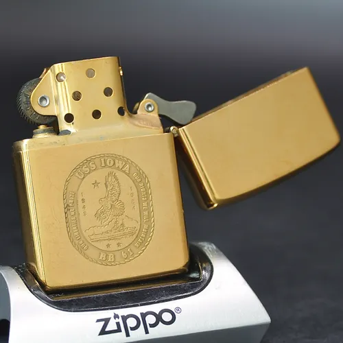 ZIPPO XƯA 1989 - HÀNG XƯA THẬP NIÊN 80s _ CHỦ ĐỀ TÀU CHIẾN U.S.S I0WA BB-61