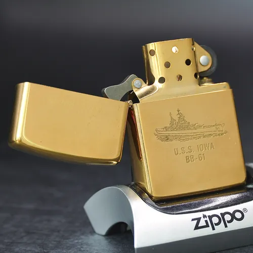 ZIPPO XƯA 1989 - HÀNG XƯA THẬP NIÊN 80s _ CHỦ ĐỀ TÀU CHIẾN U.S.S I0WA BB-61