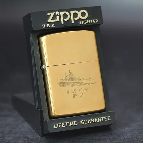 ZIPPO XƯA 1989 - HÀNG XƯA THẬP NIÊN 80s _ CHỦ ĐỀ TÀU CHIẾN U.S.S I0WA BB-61