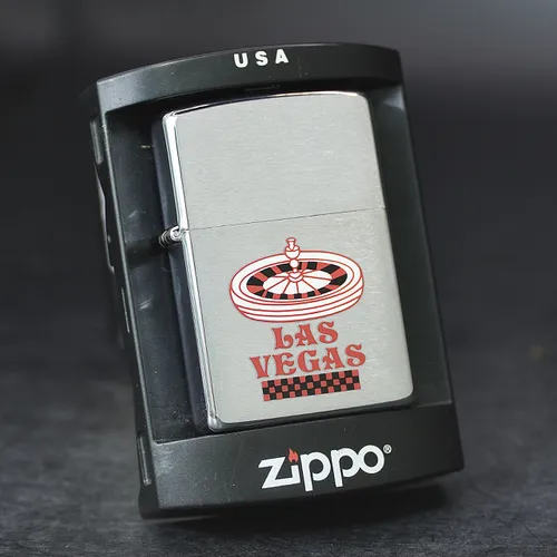 ZIPPO XƯA 2000 - HÀNG XƯA 2000s _ CHỦ ĐỀ LAS VEGAS SPINNING CASINO ROULETTE