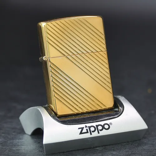 ZIPPO XƯA 1994 MẠ VÀNG - HÀNG XƯA THẬP NIÊN 90s _ CHỦ ĐỀ DIAGONAL DESIGN