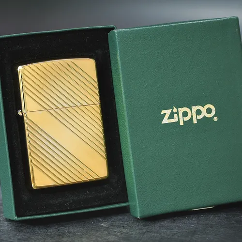 ZIPPO XƯA 1994 MẠ VÀNG - HÀNG XƯA THẬP NIÊN 90s _ CHỦ ĐỀ DIAGONAL DESIGN