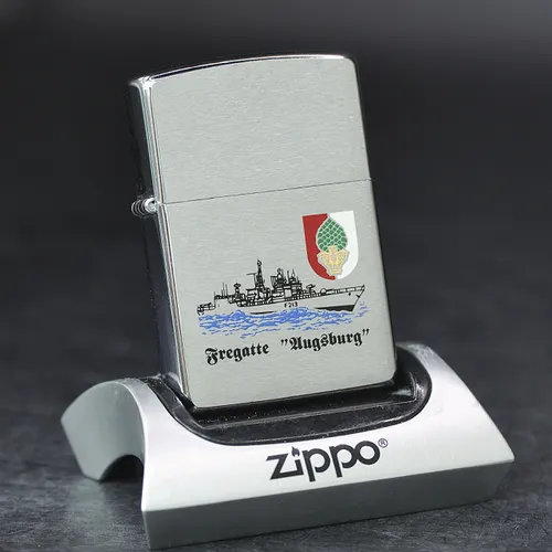 ZIPPO XƯA 1997- HÀNG XƯA THẬP NIÊN 90s _ CHỦ ĐỀ TÀU CHIẾN FREGATTE AUGSBURG