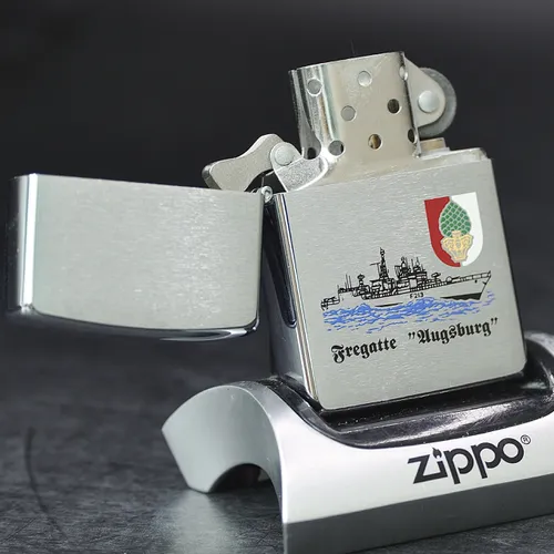 ZIPPO XƯA 1997- HÀNG XƯA THẬP NIÊN 90s _ CHỦ ĐỀ TÀU CHIẾN FREGATTE AUGSBURG