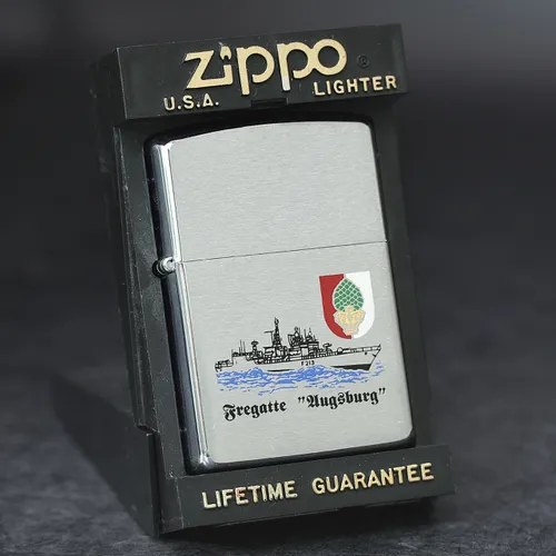 ZIPPO XƯA 1997- HÀNG XƯA THẬP NIÊN 90s _ CHỦ ĐỀ TÀU CHIẾN FREGATTE AUGSBURG