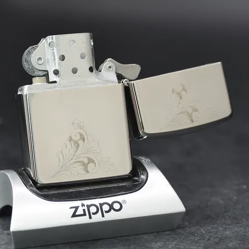 ZIPPO XƯA 1994 MẠ BẠC - HÀNG XƯA THẬP NIÊN 90s _ CHỦ ĐỀ FLORAL