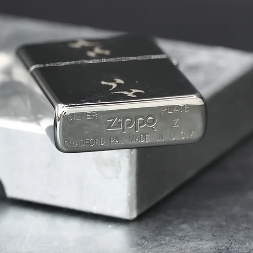 ZIPPO XƯA 1994 MẠ BẠC - HÀNG XƯA THẬP NIÊN 90s _ CHỦ ĐỀ FLORAL
