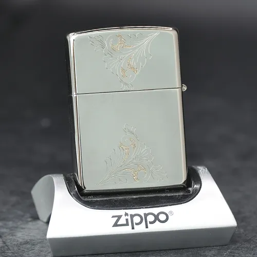 ZIPPO XƯA 1994 MẠ BẠC - HÀNG XƯA THẬP NIÊN 90s _ CHỦ ĐỀ FLORAL