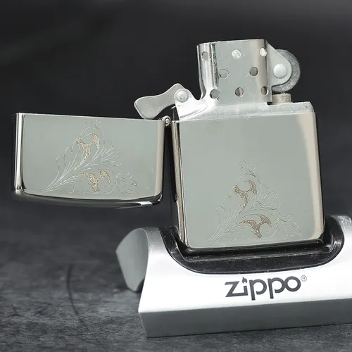 ZIPPO XƯA 1994 MẠ BẠC - HÀNG XƯA THẬP NIÊN 90s _ CHỦ ĐỀ FLORAL