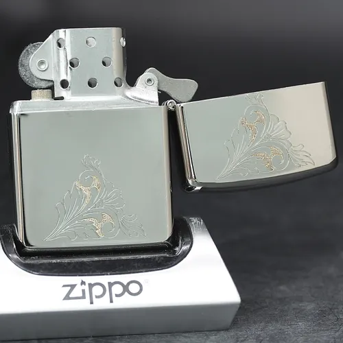 ZIPPO XƯA 1994 MẠ BẠC - HÀNG XƯA THẬP NIÊN 90s _ CHỦ ĐỀ FLORAL