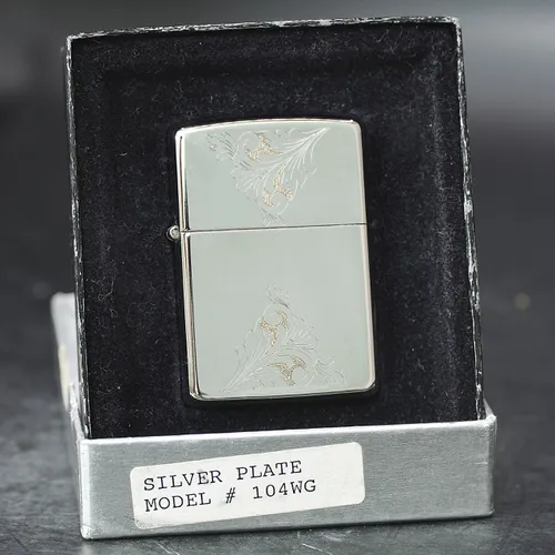 ZIPPO XƯA 1994 MẠ BẠC - HÀNG XƯA THẬP NIÊN 90s _ CHỦ ĐỀ FLORAL