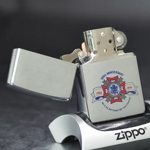 ZIPPO XƯA 1998  - HÀNG XƯA THẬP NIÊN 90s _ CHỦ ĐỀ VETERAN OF FOREIGN WARS 100TH