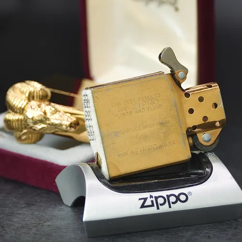 ZIPPO XƯA ĐẶC BIỆT 1994  - HÀNG XƯA THẬP NIÊN 90s _ CHỦ ĐỀ GOLDEN GOAT HEAD