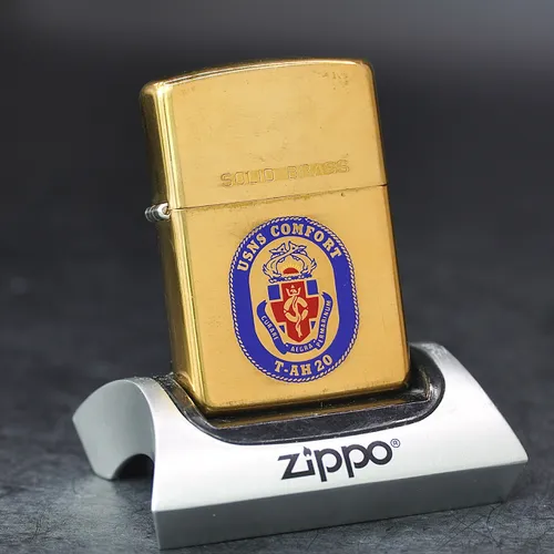 ZIPPO XƯA CHU NIÊN 32-92  - HÀNG XƯA THẬP NIÊN 90s _ CHỦ ĐỀ TÀU CHIẾN USNS COMFORT T-AH 20