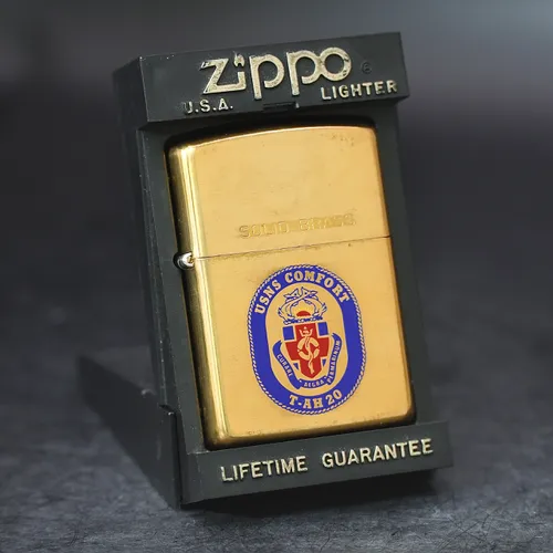 ZIPPO XƯA CHU NIÊN 32-92  - HÀNG XƯA THẬP NIÊN 90s _ CHỦ ĐỀ TÀU CHIẾN USNS COMFORT T-AH 20