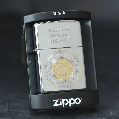 ZIPPO XƯA 2003 - HÀNG XƯA 2000s _ CHỦ ĐỀ ISAF