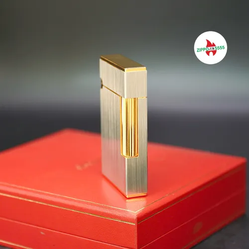 S.T. Dupont Chính Hãng Pháp Ligne 2 form cao bọc Palladium , hàng xưa thập niên 80s