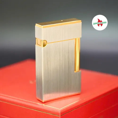 S.T. Dupont Chính Hãng Pháp Ligne 2 form cao bọc Palladium , hàng xưa thập niên 80s