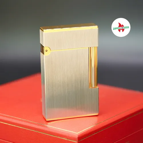 S.T. Dupont Chính Hãng Pháp Ligne 2 form cao bọc Palladium , hàng xưa thập niên 80s