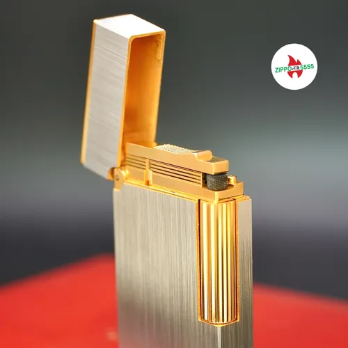 S.T. Dupont Chính Hãng Pháp Ligne 2 form cao bọc Palladium , hàng xưa thập niên 80s