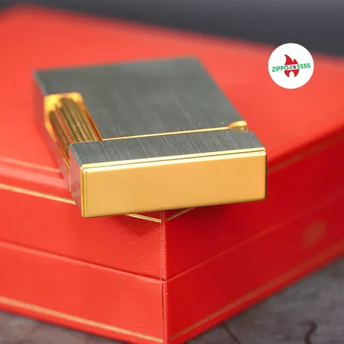 S.T. Dupont Chính Hãng Pháp Ligne 2 form cao bọc Palladium , hàng xưa thập niên 80s