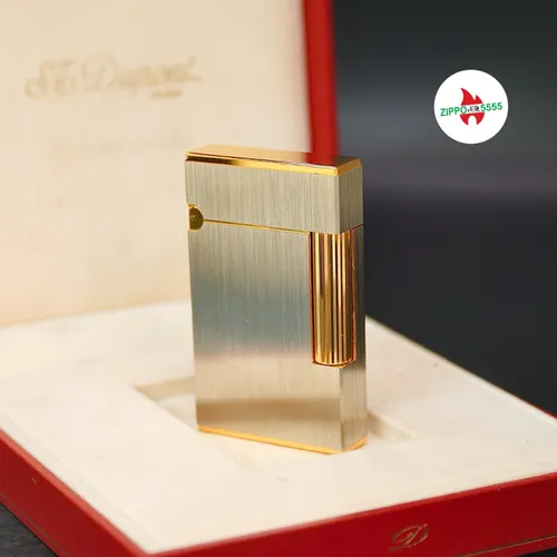 S.T. Dupont Chính Hãng Pháp Ligne 2 form cao bọc Palladium , hàng xưa thập niên 80s