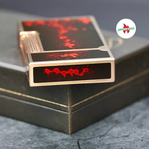 S.T. Dupont Chính Hãng Pháp Ligne 2 form cao sơn mài men pháo hoa, hàng xưa thập niên 80s