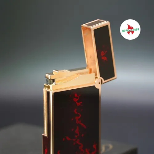 S.T. Dupont Chính Hãng Pháp Ligne 2 form cao sơn mài men pháo hoa, hàng xưa thập niên 80s