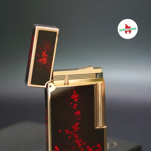 S.T. Dupont Chính Hãng Pháp Ligne 2 form cao sơn mài men pháo hoa, hàng xưa thập niên 80s