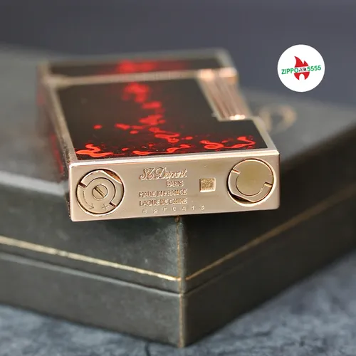 S.T. Dupont Chính Hãng Pháp Ligne 2 form cao sơn mài men pháo hoa, hàng xưa thập niên 80s