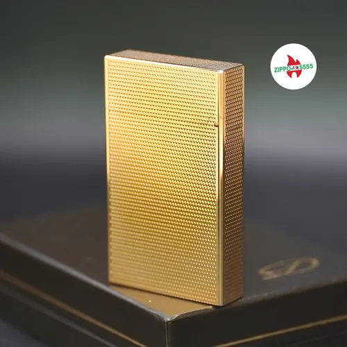 S.T. Dupont Chính Hãng Pháp Ligne 2 form cao bọc vàng, hàng xưa thập niên 80s