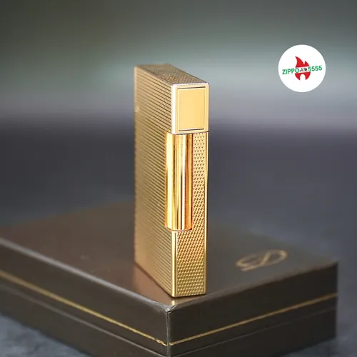 S.T. Dupont Chính Hãng Pháp Ligne 2 form cao bọc vàng, hàng xưa thập niên 80s