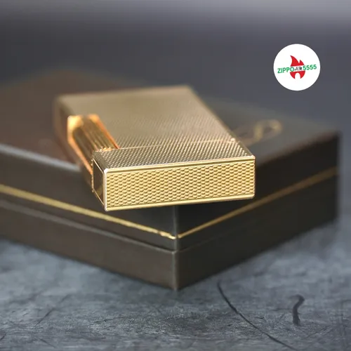 S.T. Dupont Chính Hãng Pháp Ligne 2 form cao bọc vàng, hàng xưa thập niên 80s